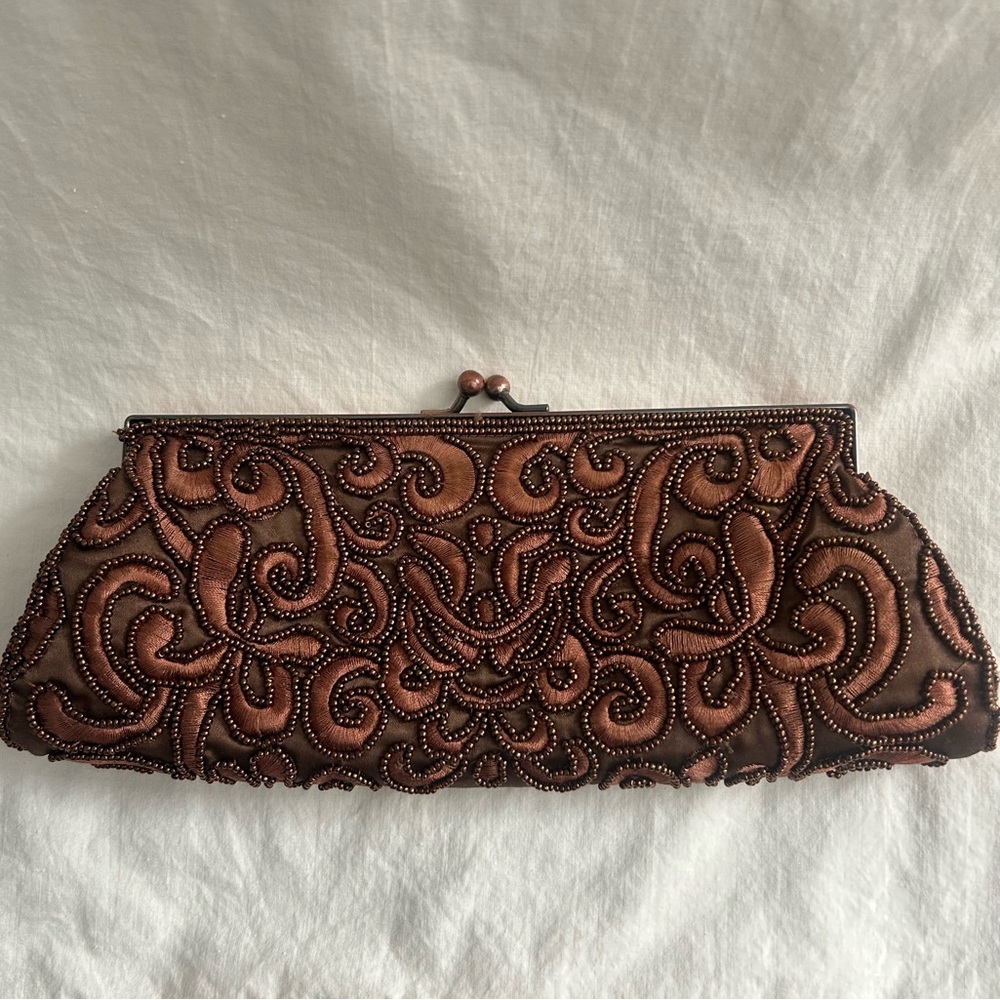 Vintage Carlo Fellini | 1990s Beaded Clutch/ Purse | RARE